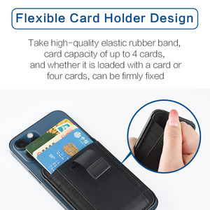 Le plus populaire complet personnalisé multifonction marron à deux volets RFID bloquant la mode forte porte-carte magnétique travail carte de crédit - Product Image 6