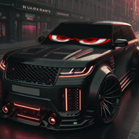 Pantalla LED Flexible USB para Coche, Pantalla Publicitaria, Luces LED para Ventana de Coche, Luces de Ojos de Demonio para Camioneta Todoterreno