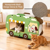 Griffoir pour chat en carton ondulé double couche personnalisé, idéal pour dormir et se reposer