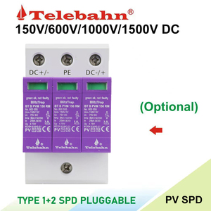 Parafoudre DC 150V Telebahn T1+T2 3P <span class=keywords><strong>DPS</strong></span> pour systèmes photovoltaïques - Product Image 4