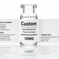 Étiquettes personnalisées en PET blanc mat pour flacons - Autocollants imperméables pour bouteilles de recherche pour flacons de 3 ml, 5 ml, 10 ml