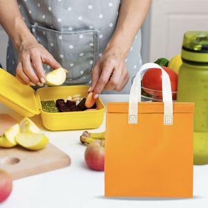 Custom Logo Disposable Non-Woven Insulated Cooler <b>Bag</b> Waterproof <b>Thermal</b> Food <b>Delivery</b> Takeaway <b>Bag</b> OEM ODM - Product Image 1