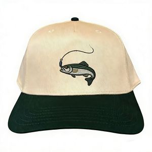 Casquette de camionneur de pêcheur du Vietnam, 100 pièces, avec logo brodé personnalisé, Snapback, 5 panneaux, pré-courbée, en toile, pour adulte, sport et extérieur, motif personnage - Product Image 3