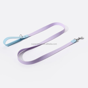 Venta caliente de lujo de cristal Rosa correa de perro y collar conjunto largo Aqua impermeable PVC y caucho de silicona recubierto Breakaway Característica - Product Image 5