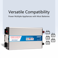 Onduleur Pretiosus 1000w onduleur à onde sinusoïdale modifiée DC12V 24V 48V 60V 72V à AC 110V 120V 220V 230V convertisseur de puissance