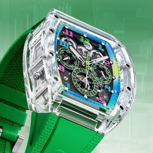 Men Fashion <b>Mechanical</b> Wrist <b>Watch</b> Luxury Casual Diamond Inlaid Men Wrist <b>Watch</b> - Product Image 3