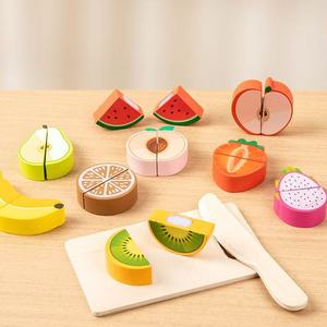 Set Giocattolo per Tagliare Frutta e Verdura in <span class=keywords><strong>Legno</strong></span>, Gioco di Ruolo per <span class=keywords><strong>Cucina</strong></span> - Product Image 3