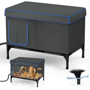 Eco-Friendly Hot Winter Outdoors Warm Dog & Cat <b>Box</b> Windproof and Rainproof Anti-scratch Heating Anti-bite Rubber Hose Is Safer - Product Image 1