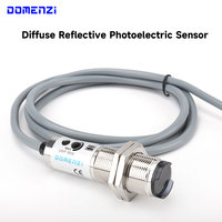 Sensor Fotoeléctrico de Larga Distancia CDD-40P de 40cm, PNP NO NC M18, Interruptor de Reflexión Difusa Cilíndrico, 10-30V DC para Máquinas