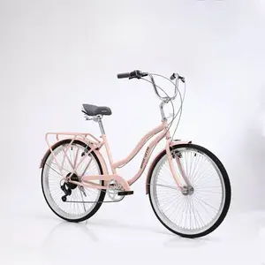 친환경 24 인치 26 인치 스틸 자전거 판매 저렴한 도시 자전거 여자 자전거