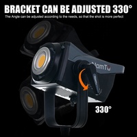 ZSYB niveau professionnel haute puissance boîtier en aluminium réglable 200w COB Led caméra lumière photographique