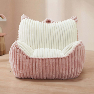 Sofá Infantil Portátil de Tela de Pana Resistente, Relleno de Espuma, Cómodo Sillón Tipo Puff para Dormitorio Infantil, Gran Venta - Product Image 1
