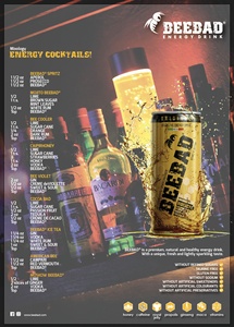 Bebida Energética BEEBAD Original Lata 250 ml Selección GVERDI HECHO en ITALIA Bebida Gaseosa No Convencional a Base de Miel - Product Image 5