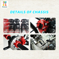 Châssis de cadre de kart Vortkart Racing Go Compatible avec le moteur 125cc pour châssis de karting de course de compétition pour adulte junior
