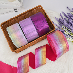 Pita Kain Vinyl Metalik Berkilau Warna Solid Eco-Polyester 75mm Desain Baru 2025 dengan Glitter 3 Inci untuk Ikat Rambut dan Pakaian - Product Image 3