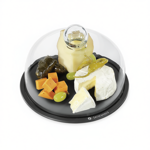 Dôme à fromage ZASSENHAUS avec couvercle en verre 20 cm, plateau de service pour la présentation du fromage - Product Image 2