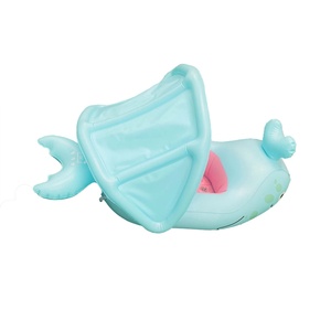 Bañera Inflable de PVC con Forma de Ballena para Bebés, Bañera con Temática Animal y Toldo para Piscina, Gran Venta - Product Image 4