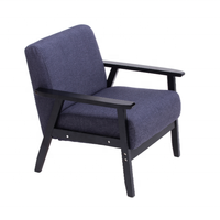 Fauteuil de salon traditionnel en bois massif écologique à un siège