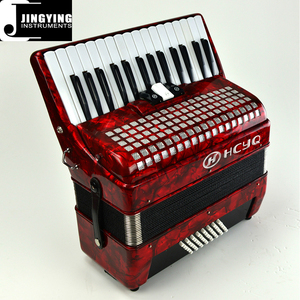 Acordeón de música Jingying, estilo de teclado, Material de pino coreano, 30 teclas, 48 bajos, 3 interruptores, acordeón de nivel de rendimiento profesional - Product Image 2