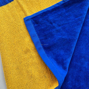 Personalised Custom Super High Quality 100% Cotton Front Velour Back Terry Yarn Dyed Jacquard <strong>Oversized</strong> <strong>Beach</strong> <strong>Towel</strong> with logo - Product Image 5