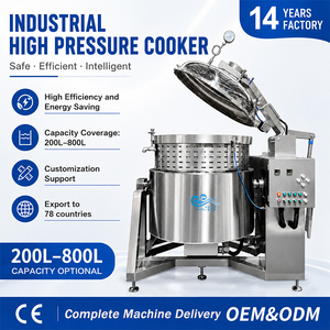 Autocuiseur Industriel <span class=keywords><strong>Prix</strong></span> Usine Personnalisable en Litres, Chauffé au Gaz ou Électrique, pour Soupe d'Os, Cuiseur à Haute Pression - Product Image 1