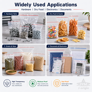 Bolsas de Polietileno Transparentes con Cierre Hermético al por Mayor para Joyería, Cosméticos, Ferretería, Alimentos, Leche, Alimentos para Mascotas, Soluciones de Empaque y Almacenamiento - Product Image 5