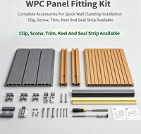 Revêtement mural en WPC imperméable et résistant aux UV, panneau mural en bois-plastique durable pour façade extérieure de bâtiment commercial, complexe hôtelier