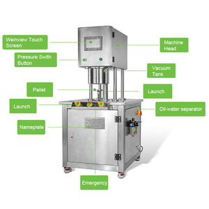 Machine <span class=keywords><strong>de</strong></span> remplissage d'ail <span class=keywords><strong>sous</strong></span> <span class=keywords><strong>vide</strong></span> manuelle, pour remplir les aliments, pots en étain, livraison gratuite - Product Image 2
