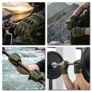 Guanti Sportivi da Esterno Impermeabili Antiscivolo con Dita Separate, Personalizzabili OEM, Fodera con Protezione Nocche 3D, Assorbimento Urti, Unisex - Product Image 3