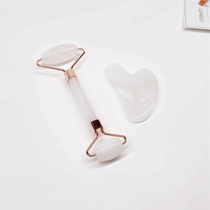 Vente en gros de pierres de massage Gua Sha en jade naturel anti-âge avec logo personnalisé, rouleau en jade - Product Image 6