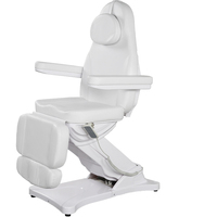 Mobilier de salon commercial Esthéticienne Spa Lit de beauté électrique Lumière LED Table de massage hauteur cuir synthétique