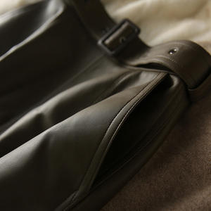 Gonna donna donna donna donna donna in pelle corta Mini matita alta a vita alta per donna <span class=keywords><strong>Micro</strong></span> ufficio cerniera gonna elegante Midi - Product Image 4