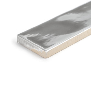 Carreaux Creta 25 gris brillant 5x25 cm bords irréguliers épaisseur 9 mm - Product Image 2