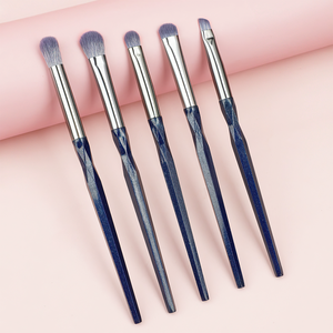 5-delige <span class=keywords><strong>set</strong></span> ruitvormige synthetische vezel oogmake-up kwasten met plastic handvat, oogschaduw- en eyeliner detailkwasten, draagbaar beauty tool - Product Image 5