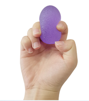 Pelota de Silicona con Forma de Huevo para Ejercicios de Manos, Pelota de Compresión para Entrenamiento de Fuerza de Dedos y Rehabilitación