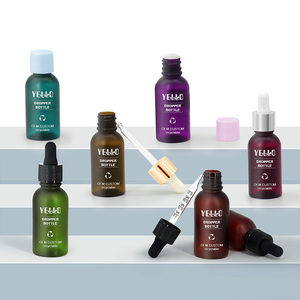 Bao Bì Chăm Sóc Da Chai Đựng Mỹ Phẩm Dưỡng Tóc Mặt Màu Hổ Phách Mờ Nhựa PET Rỗng Chai Nhỏ Giọt Tinh Dầu 50Ml - Product Image 5