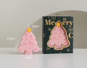 クリスマス香りキャンドルクリスマスツリー型キャンドルデコレーションクリスマスフェスティバルギフトホームリビングルームデコレーションキャンドル - Product Image 4