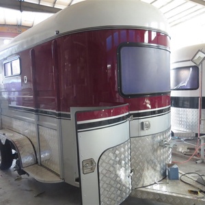 Hot Sale Economy Model 2-Horse Straight Load <b>Trailer</b> Special Transportation Float New Condition China HERUI Brand Customized - Product Image 2