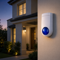 Sirène sonore de haute qualité, haut-parleur d'alarme d'urgence sans obstacle, alarme anti-intrusion, sirène stroboscopique 110 dB