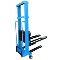 Équipement de manutention de marchandises de 1 tonne, transpalette autoportant, transpalette électrique, chariot élévateur embarqué pour une utilisation facile