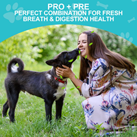 Pro + Pre Bites Probiotic & Prebiotic Soft Chews - 6 souches pour la santé intestinale, le soutien immunitaire et intestinal-270g (90 mâches)