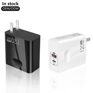 120W GaN 충전기 PD USB C 충전기 화웨이 삼성 Xiaomi 아이폰 휴대 전화 빠른 충전 벽 충전기 고속 충전 어댑터