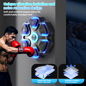 Nouveau design <span class=keywords><strong>de</strong></span> machine <span class=keywords><strong>de</strong></span> boxe intelligente murale pour la maison, <span class=keywords><strong>cible</strong></span> <span class=keywords><strong>de</strong></span> boxe fitness pour enfants et adultes avec dent bleue - Product Image 4