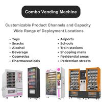 Kunden spezifische Kosmetik Combo Automatik automat QR-Code Token Münz zahlung SDK Funktions kartenleser für Kreditkarten zahlung