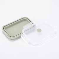 Boîte à lunch pliable de vente chaude Boîte à lunch étanche réutilisable