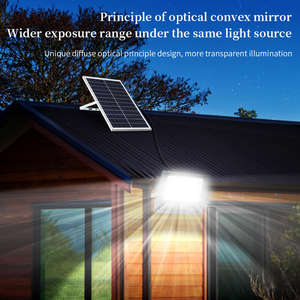 Lámpara Solar LED de Exterior con Resistencia a los Rayos UV, Larga Duración, Espejo de Vidrio, IP65 Impermeable, Inalámbrica, para Jardín - Product Image 3