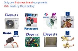 เครื่องปรับอากาศพลังงานแสงอาทิตย์แบบออฟกริด 100% DC48V 18000btu ใช้แบตเตอรี่ในเวลากลางคืน เครื่องปรับอากาศพลังงานแสงอาทิตย์แบบออฟกริด - Product Image 4