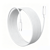 Kabel Ekstensi USB 3.0 Tipe-C TPE 1M dengan Pelindung, Pengisian Cepat PD 60W untuk Ponsel Laptop, Charger 3A Khusus, Kompatibel dengan Tablet