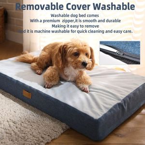 Venta al por mayor cama para mascotas tela desodorante antibacteriana lavable soporte ortopédico cama de espuma para perros - Product Image 6