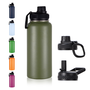 Flacon de sport en acier inoxydable à double paroi, texte personnalisé, logo, impression photo, bouteilles d'eau isolées sous vide thermique vente en gros - Product Image 1